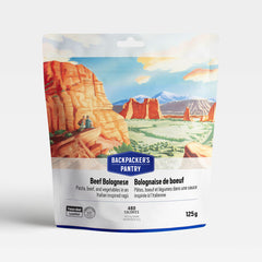 BOLOGNAISE DE BOEUF - 1 PORTION - BACKPACKERS PANTRY - PLEIN AIR CAMPING ET SURVIE - NOURRITURE