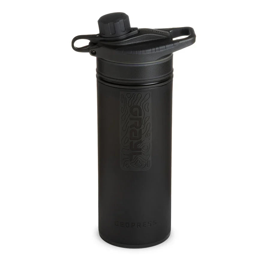 BOUTEILLE DE PURIFICATION D’EAU GRAYL GEOPRESS 710 ML - NOIR CAMO - PLEIN AIR CAMPING ET SURVIE - PURIFICATION