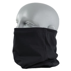 Cache-cou Dynamax Neck-Up noir porté relevé, vue latérale