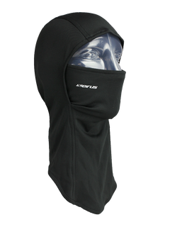 Cagoule noire Seirus LiteWave50 Hinged Headliner, vue de trois quarts