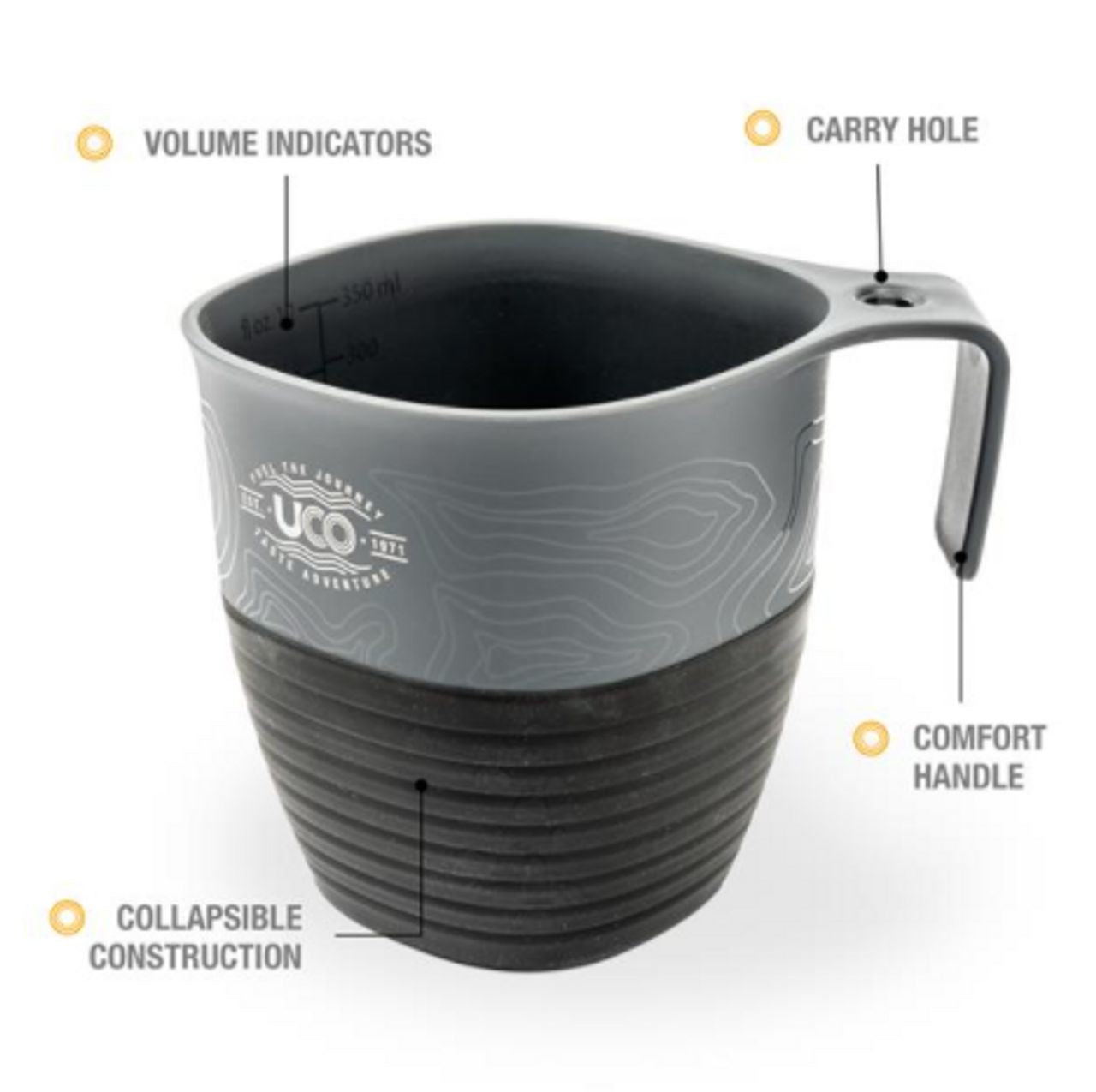 TASSE PLIABLE DE CAMPING ET RANDONNÉE UCO