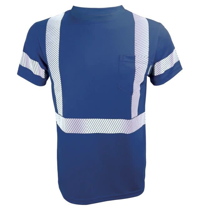 CHANDAIL HAUTE VISIBILITÉ MANCHES COURTES MODÈLE STX2SS - BLEU / X-Small - VÊTEMENTS - CHANDAILS DE TRAVAIL
