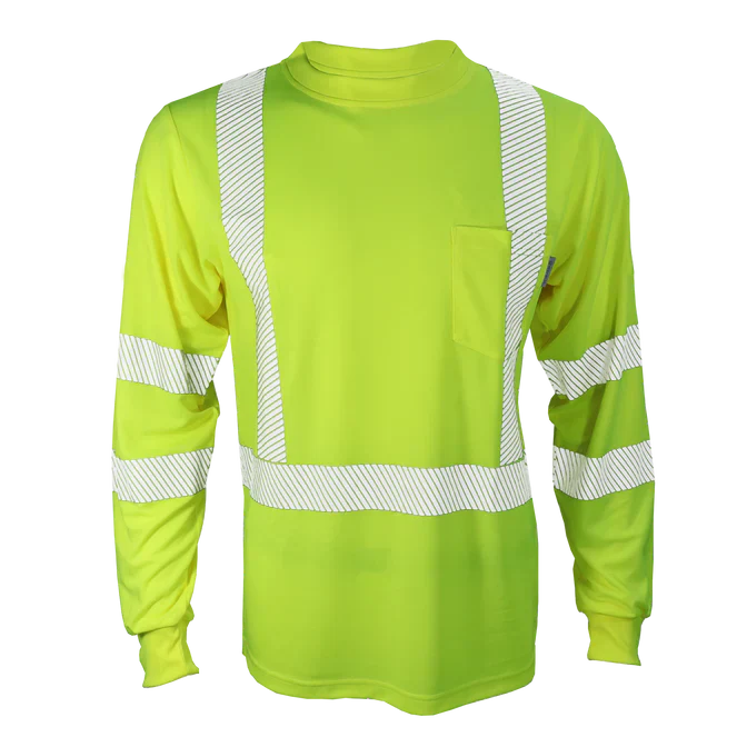CHANDAIL HAUTE VISIBILITÉ MANCHES LONGUES MODÈLE STX2LS - VÊTEMENTS - CHANDAILS DE TRAVAIL