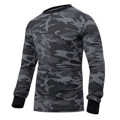 CHANDAILS CAMO DE COULEURS À MANCHES LONGUES - CAMO NOIR / 3X-LARGE - VÊTEMENTS - MANCHES LONGUES