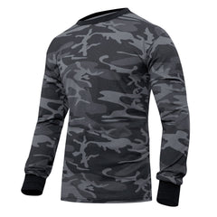 CHANDAILS CAMO DE COULEURS À MANCHES LONGUES - CAMO NOIR / 3X-LARGE - VÊTEMENTS - MANCHES LONGUES