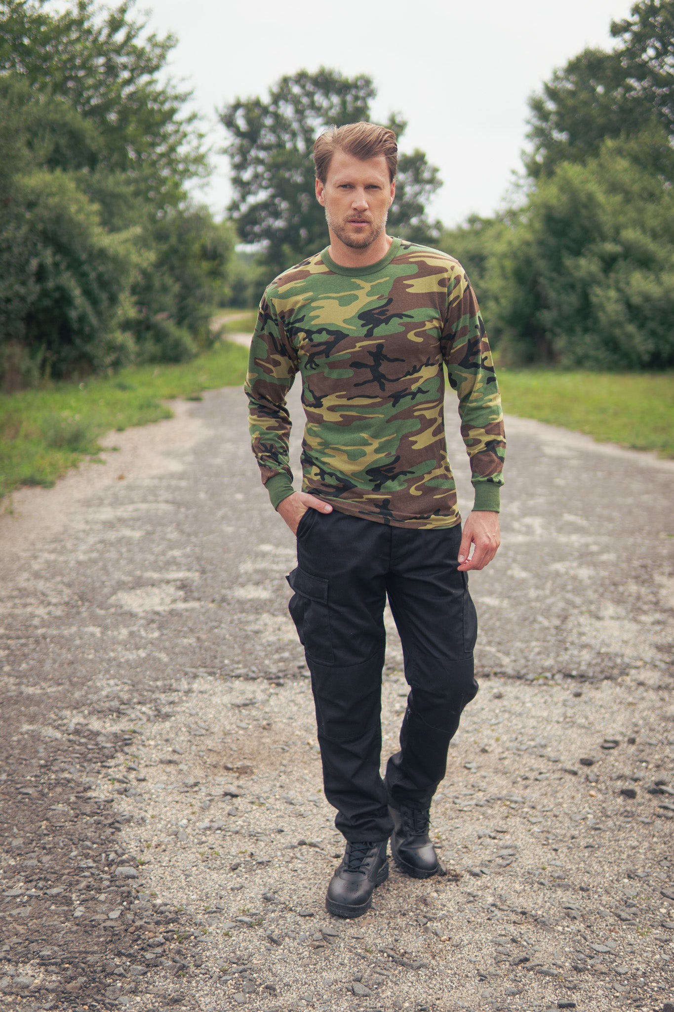 CHANDAILS CAMO DE COULEURS À MANCHES LONGUES - VÊTEMENTS - MANCHES LONGUES