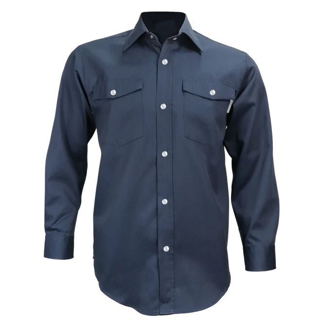 CHEMISE À MANCHES LONGUES À BOUTONS PRESSIONS MODÈLE 625S - VÊTEMENTS - CHEMISES DE TRAVAIL