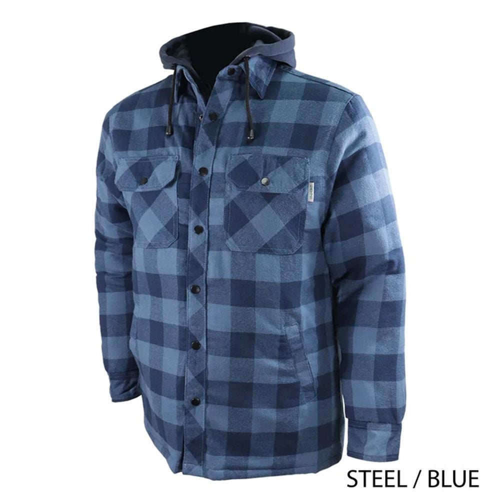 CHEMISE DE FLANELLE DOUBLÉE AVEC CAPUCHON 626DCF