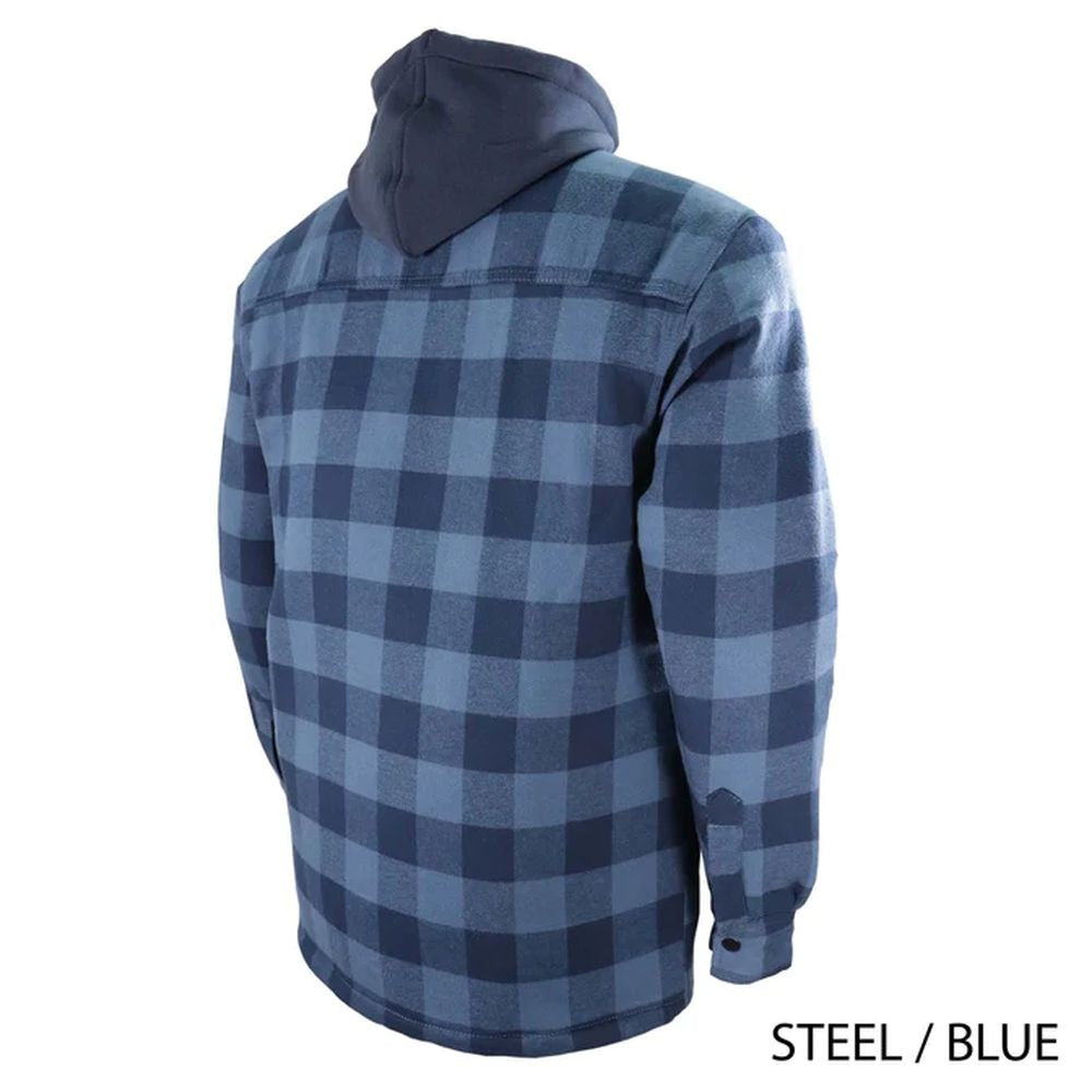 CHEMISE DE FLANELLE DOUBLÉE AVEC CAPUCHON 626DCF