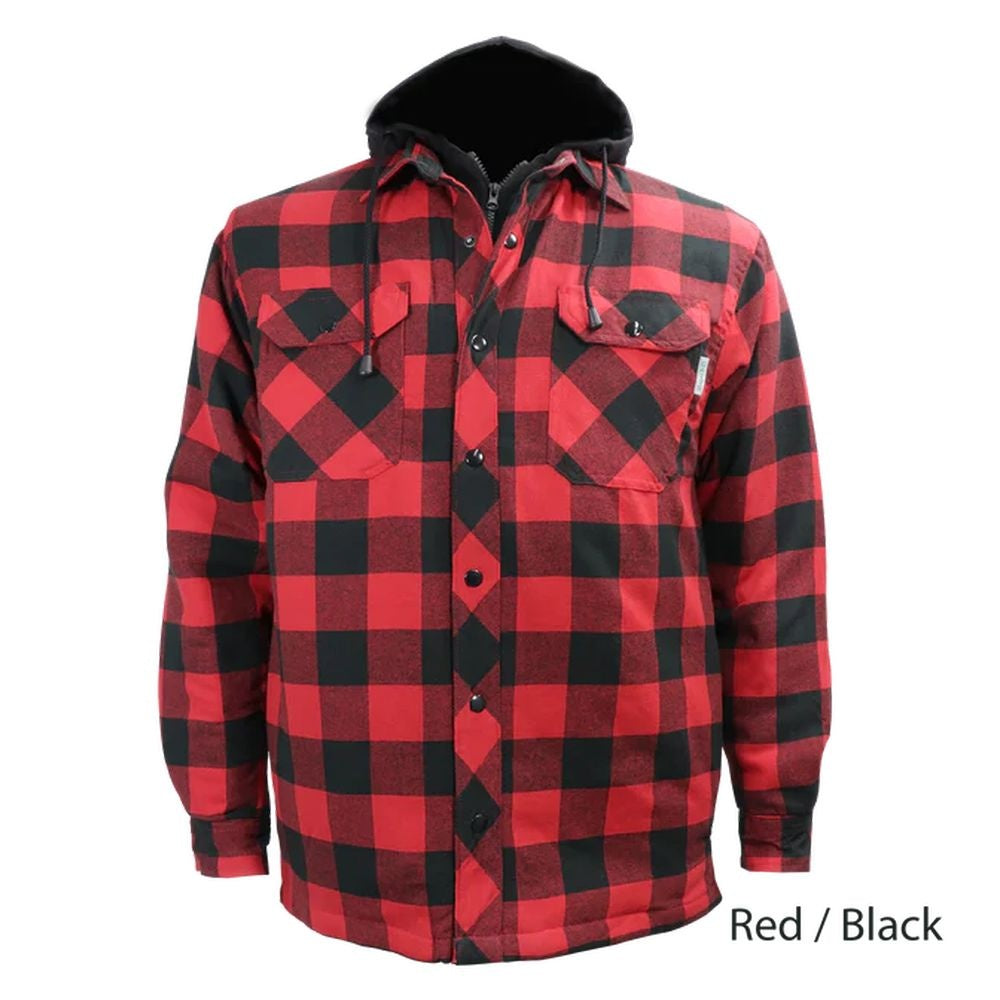 CHEMISE DE FLANELLE DOUBLÉE AVEC CAPUCHON 626DCF