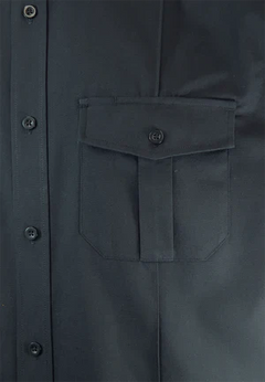 CHEMISE MILITAIRE US À MANCHES COURTES 658US - NOIR / SMALL - VÊTEMENTS - CHEMISES DE TRAVAIL