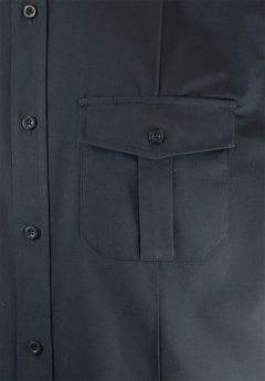 CHEMISE MILITAIRE US À MANCHES LONGUES 628US - NOIR / SMALL - VÊTEMENTS - CHEMISES DE TRAVAIL