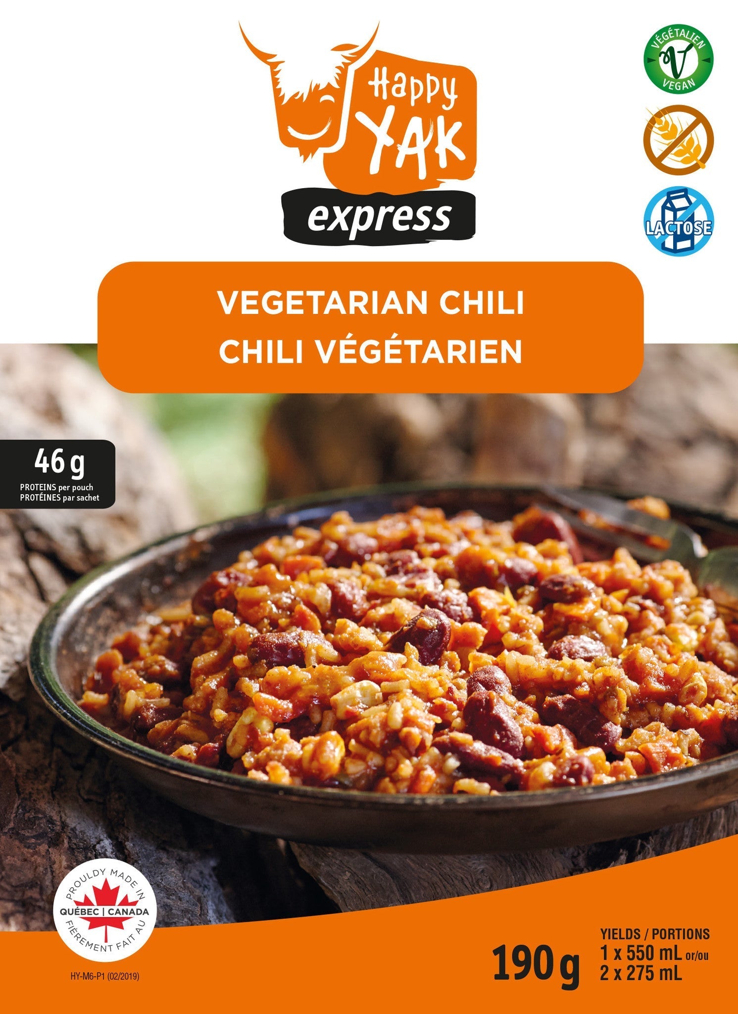 CHILI FIESTA HAPPY YAK - PLEIN AIR CAMPING ET SURVIE - NOURRITURE