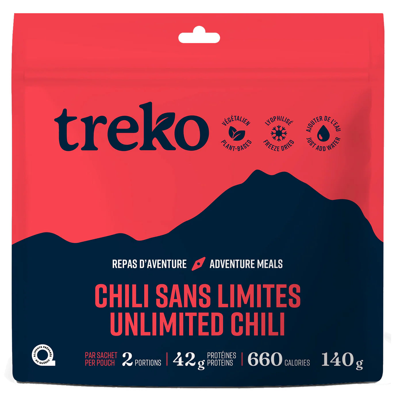 TREKO UNLIMITED CHILI - 2 SERVINGS PER PACKET