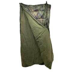 COMBO SAC DE COUCHAGE CAMO ET COUVERTURE DE POLAR KAKI - PLEIN AIR CAMPING ET SURVIE - SACS DE COUCHAGE
