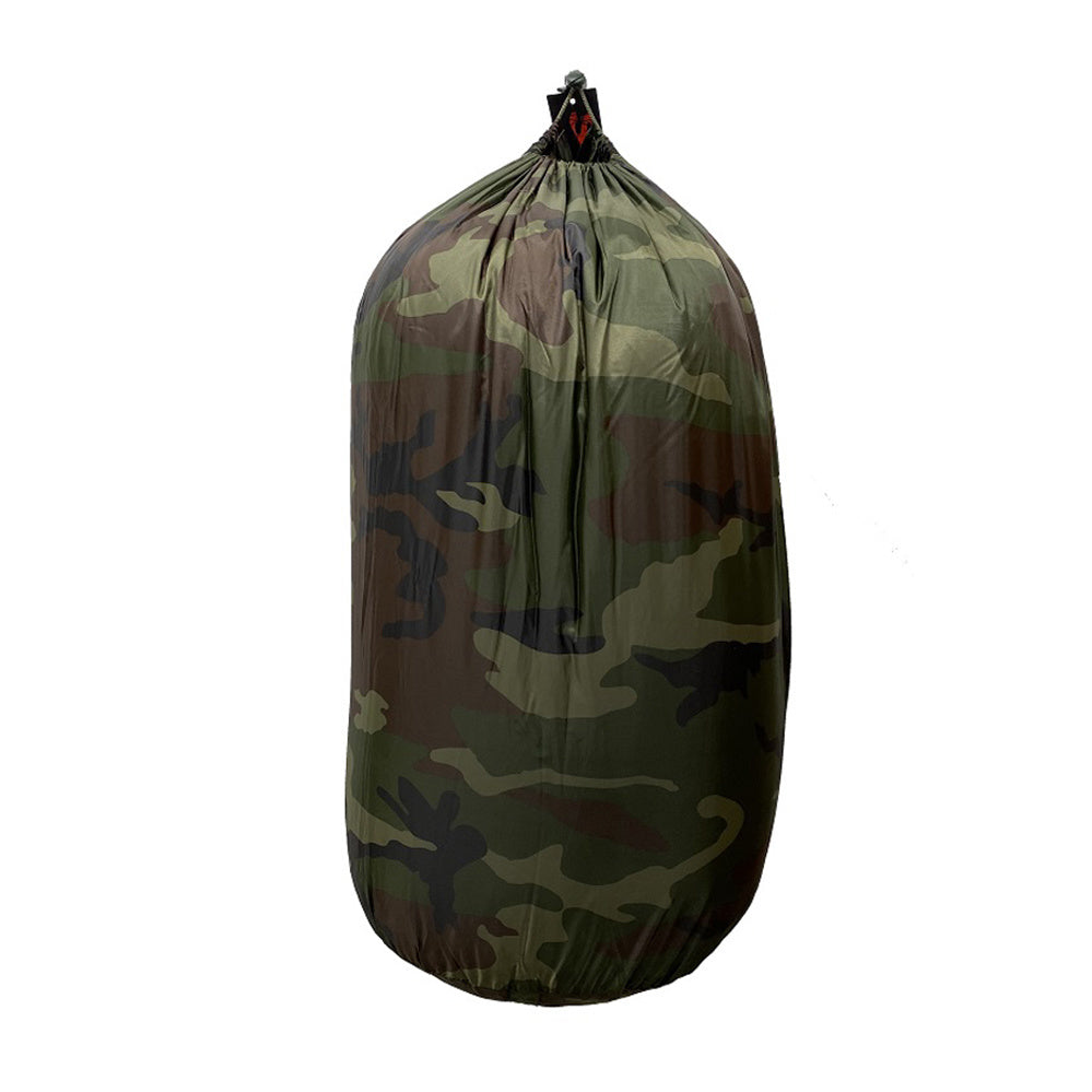 COMBO SAC DE COUCHAGE CAMO ET COUVERTURE DE POLAR KAKI