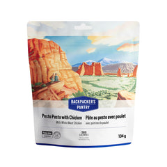 PÂTES AU PESTO ET POULET - 1 PORTION - BACKPACKERS PANTRY - PLEIN AIR CAMPING ET SURVIE - NOURRITURE