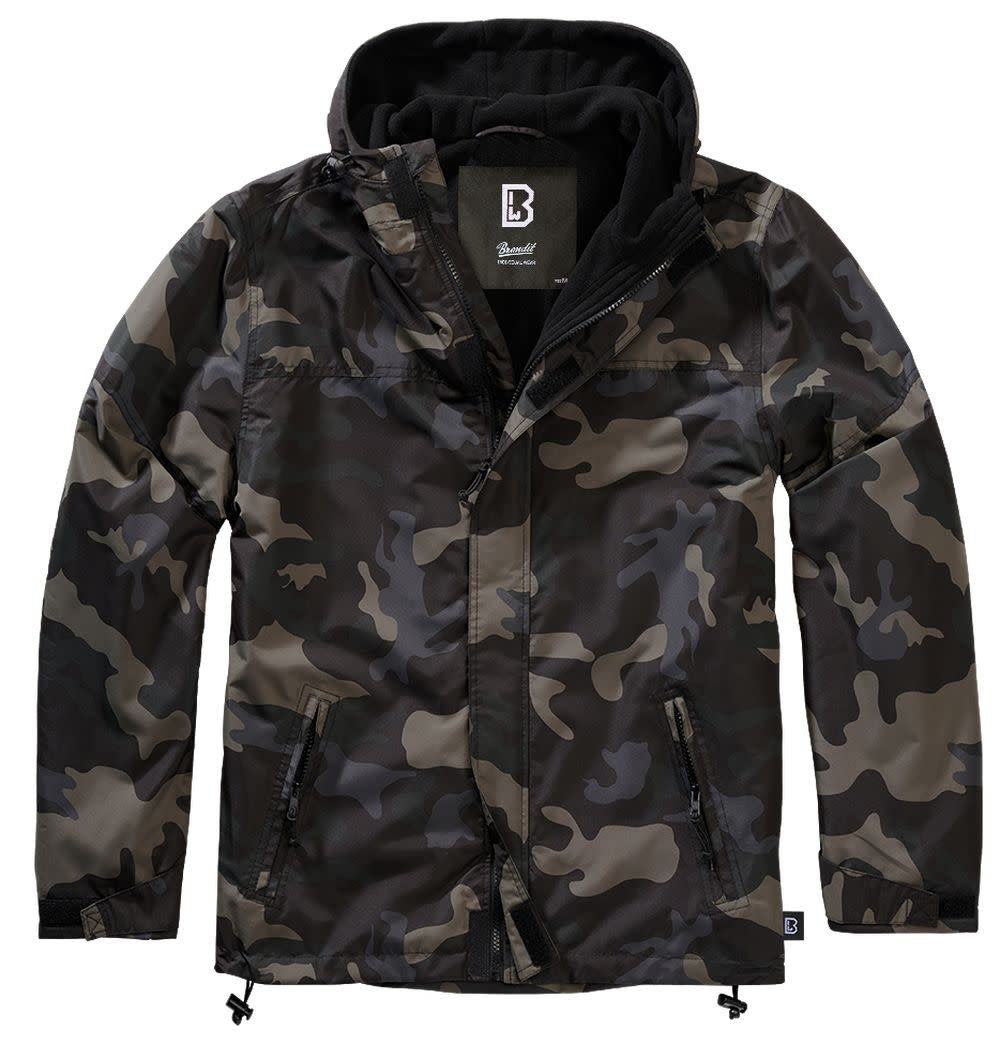 COUPE-VENT AVEC DOUBLURE EN POLAR BRANDIT - CAMO FONCÉ / SMALL - VÊTEMENTS - MANTEAUX ET VESTES