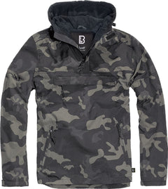 COUPE-VENT AVEC DOUBLURE EN POLAR ET COLLET À FERMETURE ÉCLAIR BRANDIT - CAMO FONCÉ / SMALL - VÊTEMENTS - MANTEAUX