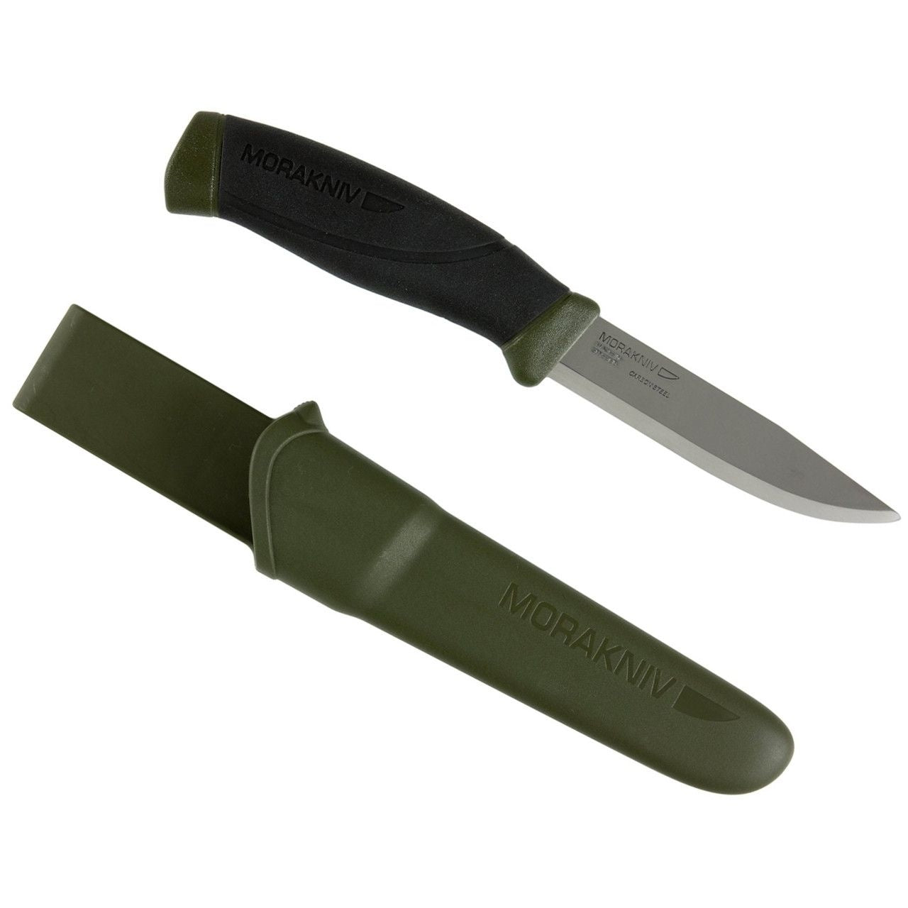 COUTEAU ROBUSTE MORAKNIV COMPANION VERT - COUTEAUX ET OUTILS - COUTEAUX À LAME FIXE