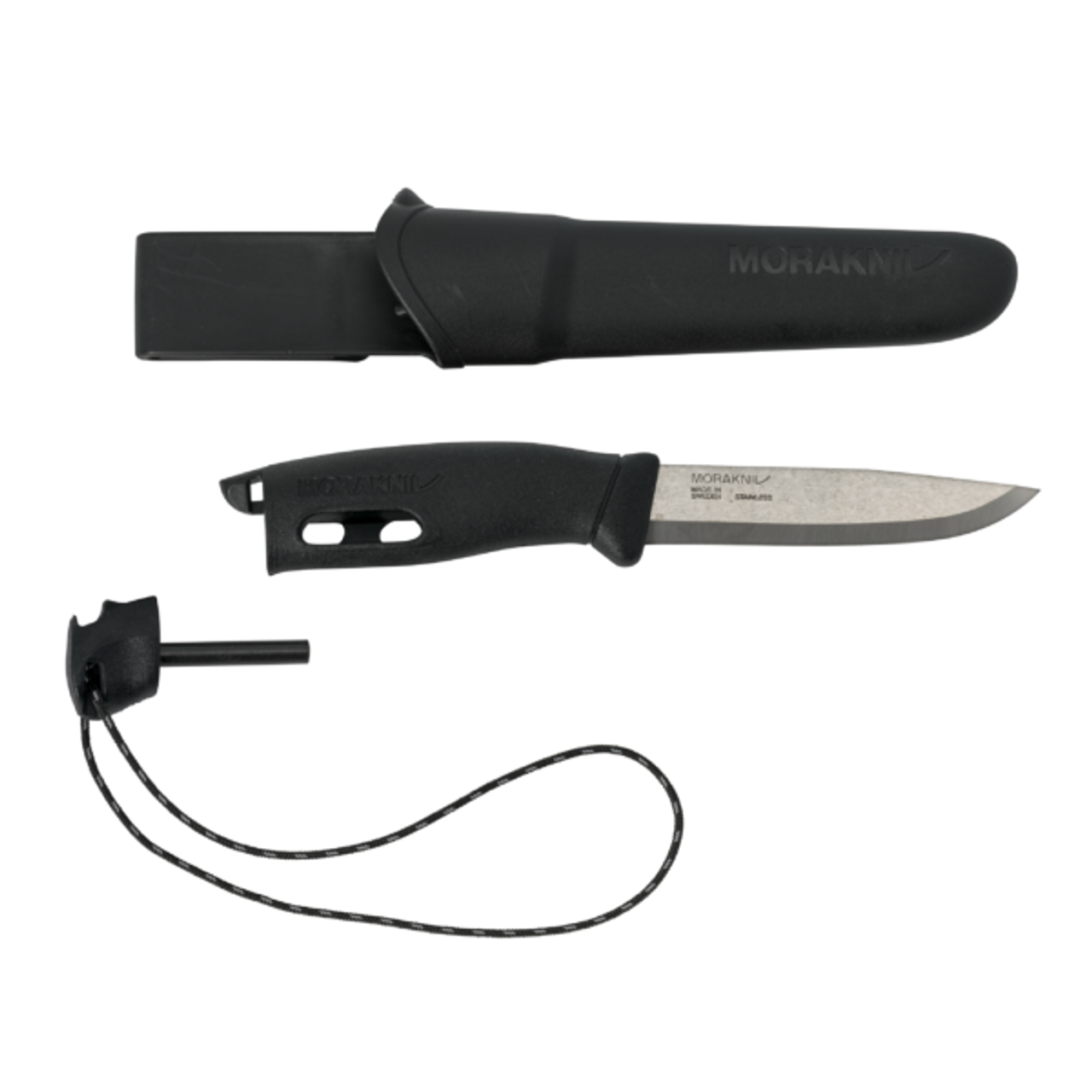 COUTEAU UTILITAIRE MORAKNIV COMPANION VERT AVEC ALLUME-FEU - COUTEAUX ET OUTILS - COUTEAUX À LAME FIXE