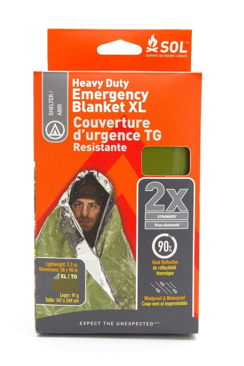 COUVERTURE D’URGENCE ROBUSTE - PLEIN AIR CAMPING ET SURVIE - COUVERTURES ET ABRIS