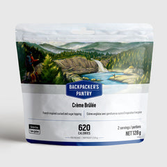CRÈME BRÛLÉE - 2 PORTIONS - BACKPACKERS PANTRY - PLEIN AIR CAMPING ET SURVIE - NOURRITURE