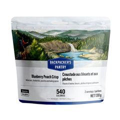 CROUSTADE AUX BLEUETS ET AUX PÊCHES - 2 PORTIONS - BACKPACKERS PANTRY - PLEIN AIR CAMPING ET SURVIE - NOURRITURE