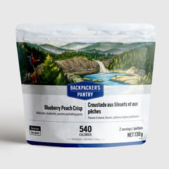 CROUSTADE AUX BLEUETS ET AUX PÊCHES - 2 PORTIONS - BACKPACKERS PANTRY - PLEIN AIR CAMPING ET SURVIE - NOURRITURE