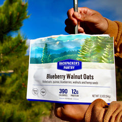 CROUSTADE AUX BLEUETS ET AUX PÊCHES - 2 PORTIONS - BACKPACKERS PANTRY - PLEIN AIR CAMPING ET SURVIE - NOURRITURE
