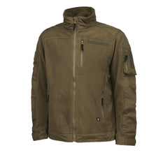 VESTE EN POLAR ET TISSU RIPSTOP BRANDIT - VERT OLIVE / SMALL - VÊTEMENTS - MANTEAUX ET VESTES