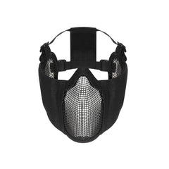 DEMI-MASQUE DE PROTECTION VISAGE ET OREILLES POUR PAINTBALL OU AIRSOFT - ÉQUIPEMENT TACTIQUE - PROTECTIONS