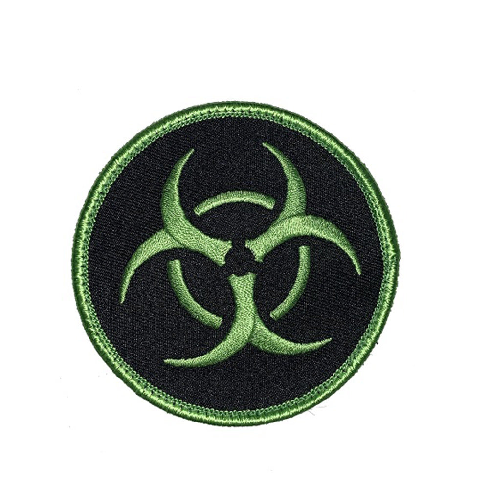 ÉCUSSON BRODÉ ET VELCRO BIOHAZARD - ÉQUIPEMENT TACTIQUE - ÉCUSSONS ET INSIGNES
