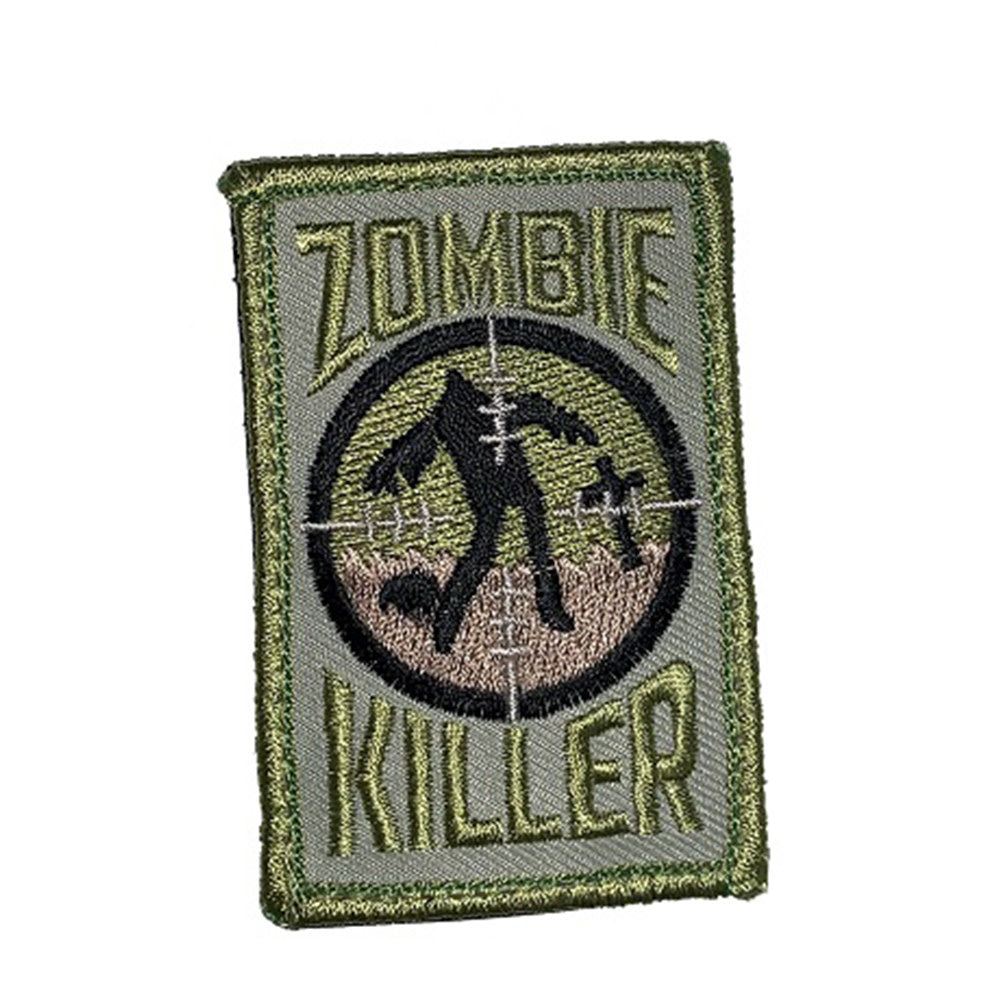 ÉCUSSON BRODÉ ET VELCRO ZOMBIE KILLER - ÉQUIPEMENT TACTIQUE - ÉCUSSONS ET INSIGNES