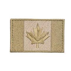 ÉCUSSON DRAPEAU CANADIEN 3.25’’ PAR 2’’ - COYOTE - ÉQUIPEMENT TACTIQUE - ÉCUSSONS ET INSIGNES