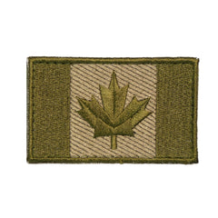 ÉCUSSON DRAPEAU CANADIEN 3.25’’ PAR 2’’ - KAKI - ÉQUIPEMENT TACTIQUE - ÉCUSSONS ET INSIGNES