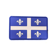 ÉCUSSON EN CAOUTCHOUC DRAPEAU QUÉBÉCOIS - ÉQUIPEMENT TACTIQUE - ÉCUSSONS ET INSIGNES