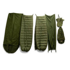 ENSEMBLE DE SACS DE COUCHAGE ARMÉE CANADIENNE - AVEC BIVY - AUTHENTIQUE