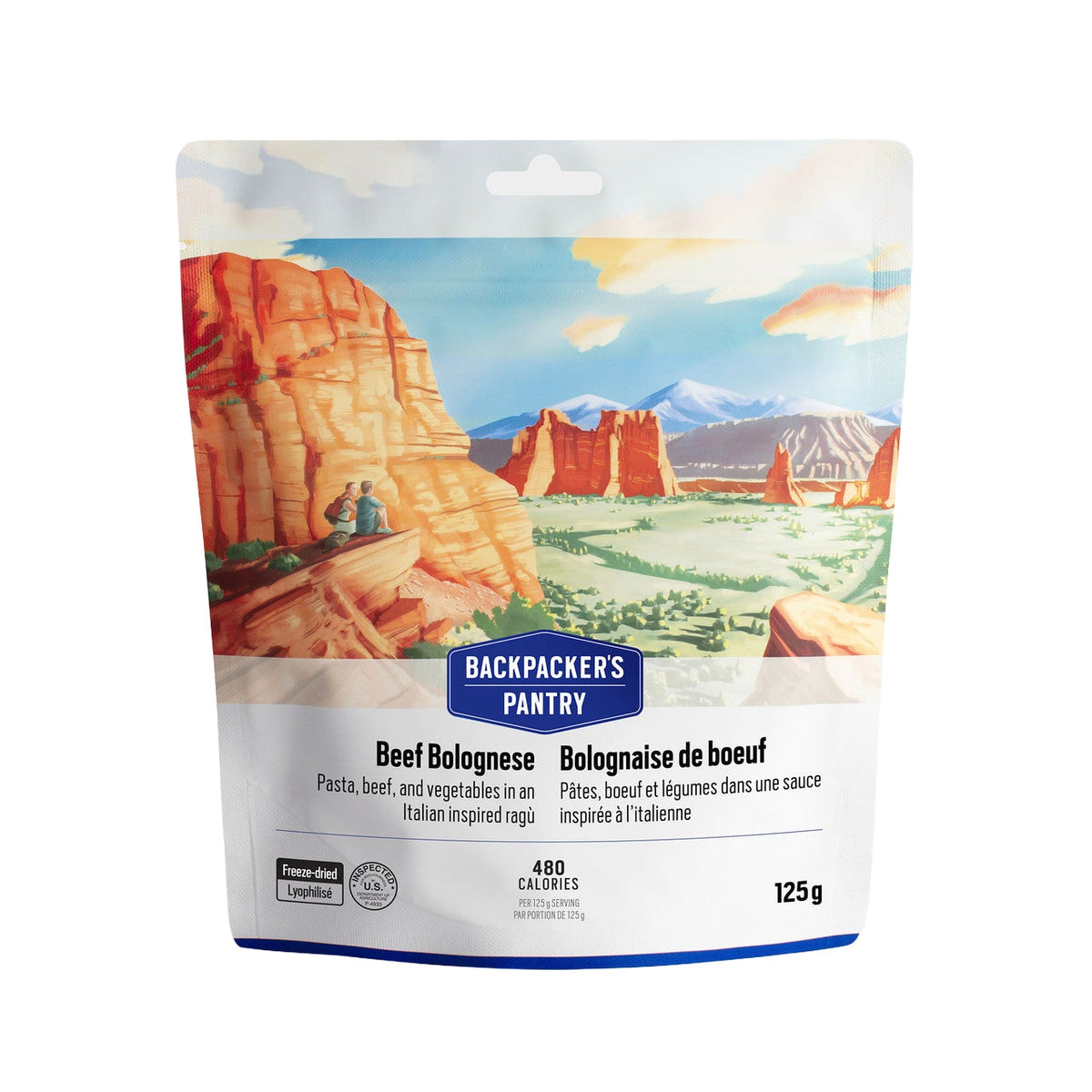 BOLOGNAISE DE BOEUF - 1 PORTION - BACKPACKERS PANTRY - PLEIN AIR CAMPING ET SURVIE - NOURRITURE