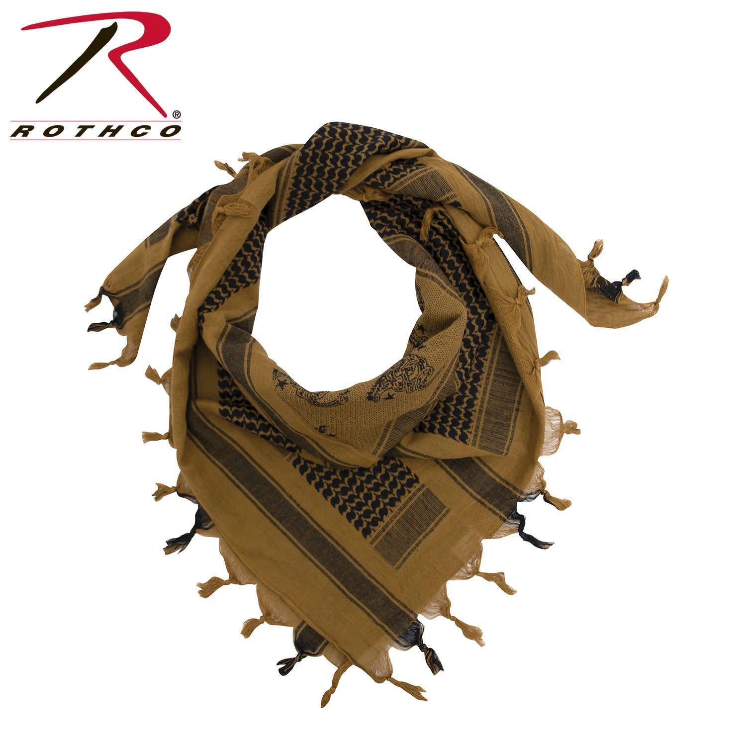 FOULARD SHEMAG TACTIQUE DÉSERT SERPENT DE GADSDEN - VÊTEMENTS - FOULARDS ET CACHE-COUS