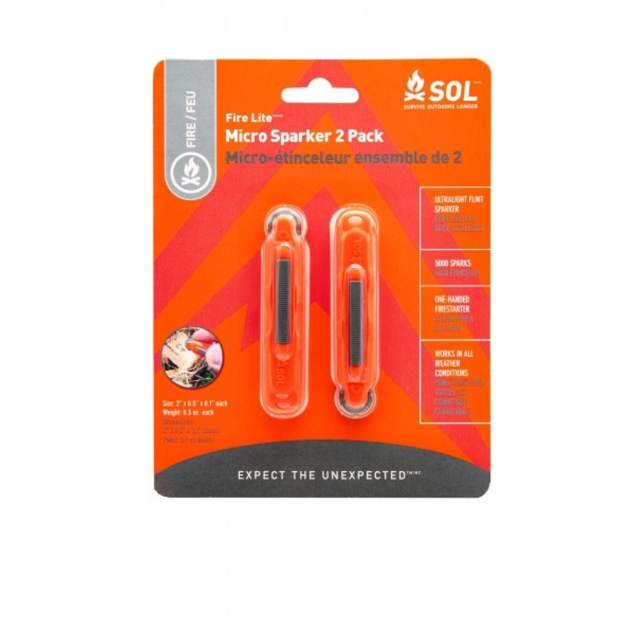 MICRO-ÉTINCELEUR FIRE LITE ENSEMBLE DE 2 - SURVIVE OUTDOORS LONGER
