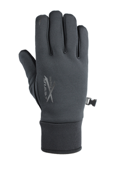 Gant Seirus Xtreme All Weather SoundTouch noir, vue du dos et du poignet extensible