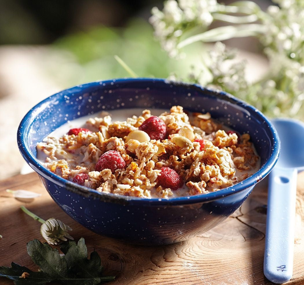GRANOLA AUX FRAMBOISES ET VANILLE HAPPY YAK - PLEIN AIR CAMPING ET SURVIE - NOURRITURE
