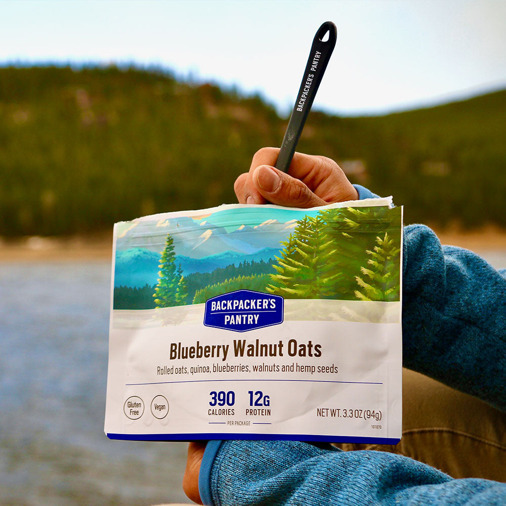 GRANOLA AVEC BLEUETS ET LAIT - 1 PORTION - BACKPACKERS PANTRY - PLEIN AIR CAMPING ET SURVIE - NOURRITURE