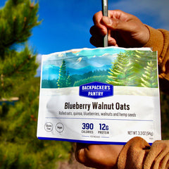 GRANOLA AVEC BLEUETS ET LAIT - 1 PORTION - BACKPACKERS PANTRY - PLEIN AIR CAMPING ET SURVIE - NOURRITURE