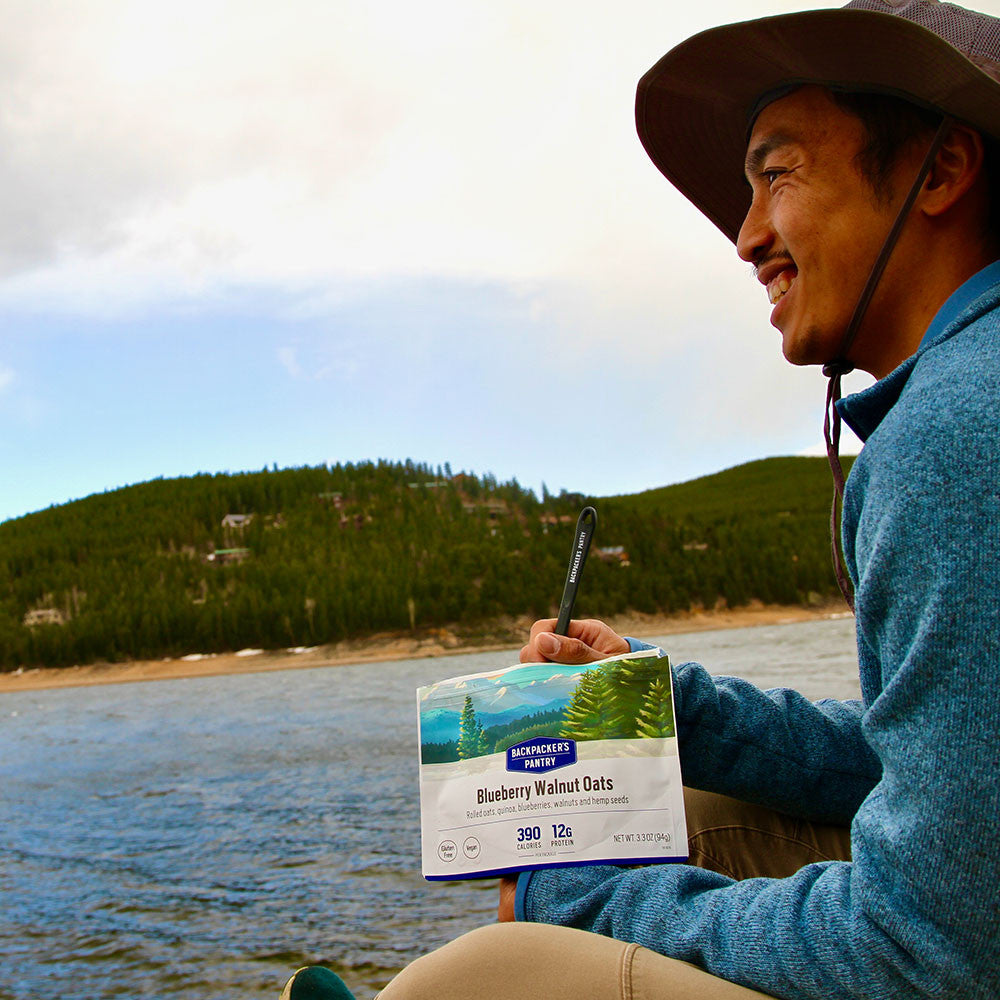 GRANOLA AVEC BLEUETS ET LAIT - 1 PORTION - BACKPACKERS PANTRY - PLEIN AIR CAMPING ET SURVIE - NOURRITURE
