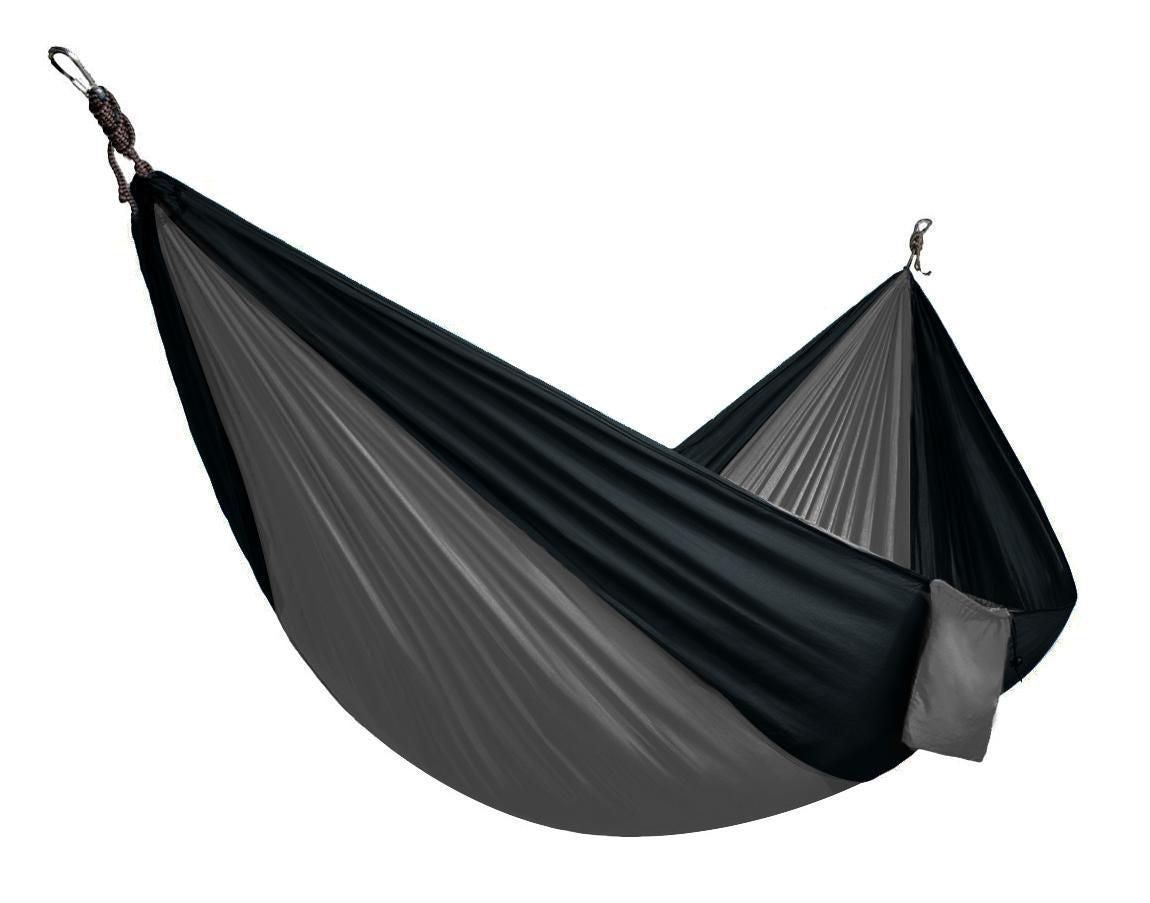 HAMAC DOUBLE XL AVEC CAPACITÉ DE 600 LIVRES GRIS - PLEIN AIR CAMPING ET SURVIE - TENTES ET HAMACS