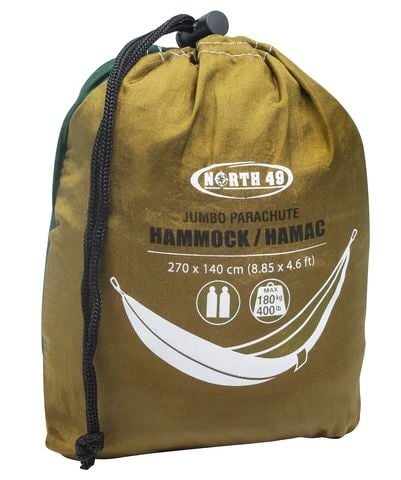 HAMAC EN TOILE DE PARACHUTE POUR 1 OU 2 PERSONNES