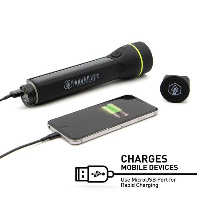 LAMPE DE POCHE JOURNEY 600 LUMENS NOIRE - HYBRIDLIGHT