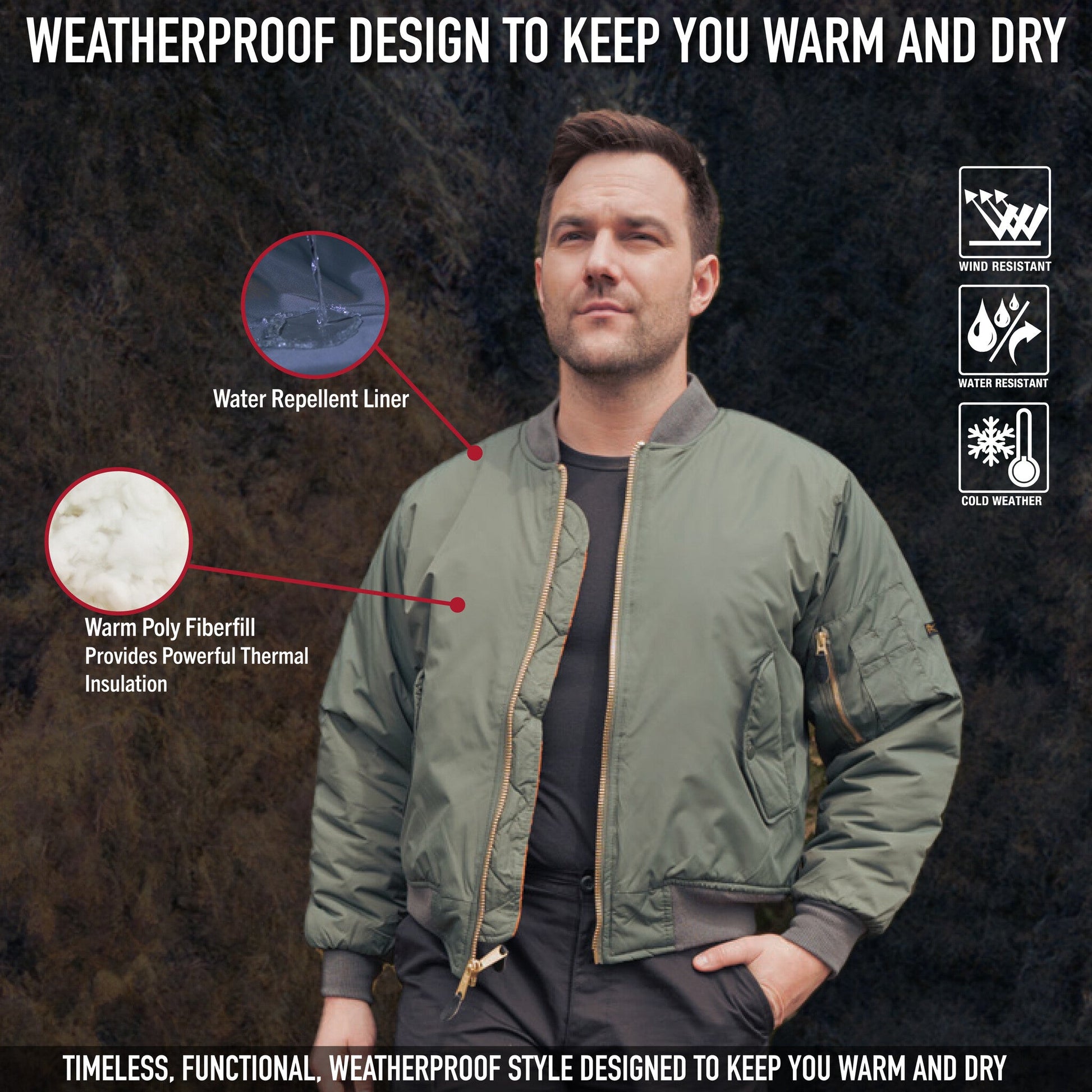 VESTE D'AVIATEUR ROTHCO MA-1